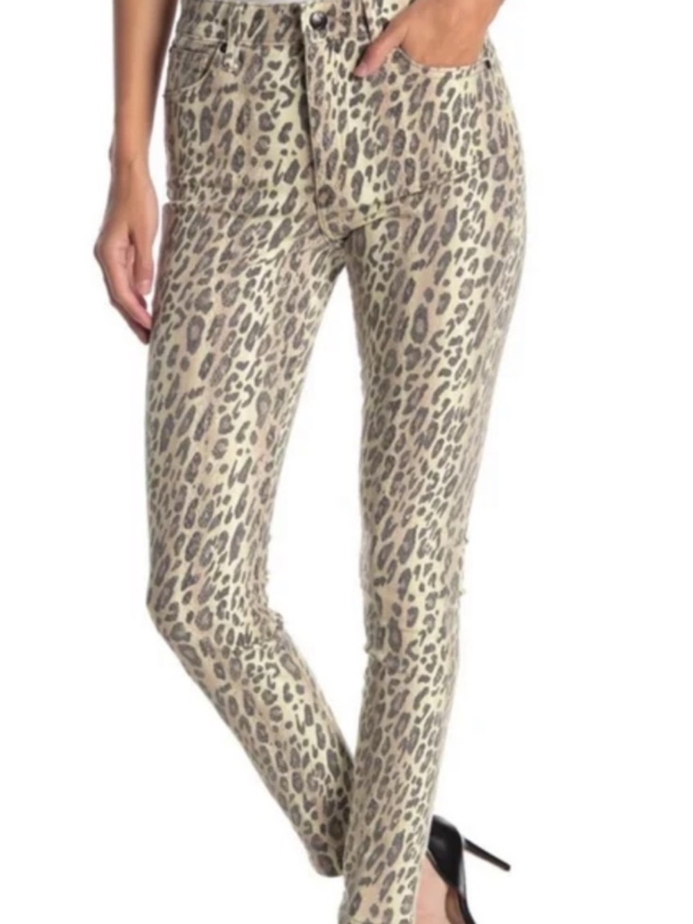 NWT Joe’s Jeans Leopard Animal Print The Charlie High Rise Skinny Ankle Jean